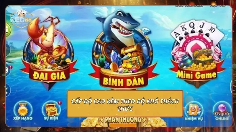 Vua Săn Cá - Mách Bạn Mẹo Chinh Phạt Thắng Cực Đậm 3 Cấp độ cao kèm theo độ khó thách thức