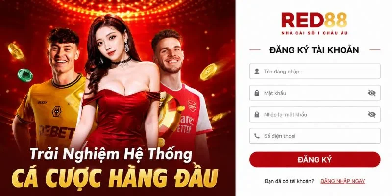 Hướng dẫn đăng ký và tham gia cá cược tại RED88